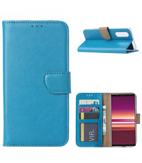 Ntech Sony Xperia 5 Portemonnee hoesje - Turquoise