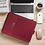 Ntech Hoes Geschikt voor Macbook Air (2019 / 2020) 13.3 Inch Sleeve 4 piece set Spatwater proof Hoes met handvat - Bordeaux