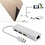 Ntech Ntech USB-C & Thunderbolt 3 Port Adapter Hoes Geschikt voor Macbook USB3.1 C | 3 Port USB HUB | LAN Poort - Grijs