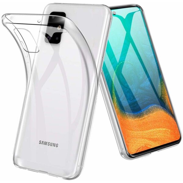 Ntech Hoesje Geschikt Voor Samsung Galaxy A71 Hoesje TPU Back Cover - Transparant