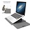 Ntech New Hoes Geschikt voor Macbook Air 2018 13.3 Inch Sleeve 4 piece set Spatwater proof Hoes met handvat - Grijs