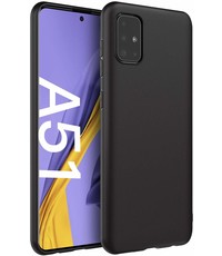 Ntech Samsung Galaxy A51 TPU hoesje backcover - Zwart