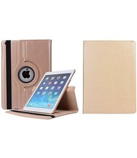  iPad 2018 9.7 inch PU leren Draaibare hoes Goud