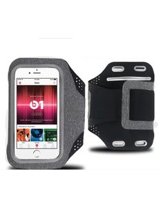 Ntech Sportarmband Huawei P30 Pro / P30 / P30 Lite / P30 Lite New Edition Fabric/Stof - Grijs / Donker Grijs