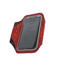 Ntech Sportarmband Apple Geschikt voor iPhone 11 / 11 Pro / 11 Pro Max Fabric/Stof - Grijs / Rood