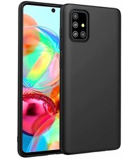 Ntech Samsung Galaxy A71 TPU hoesje backcover - Zwart