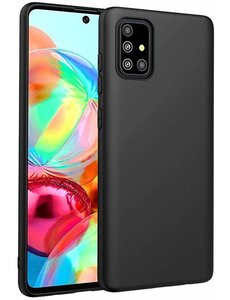 Ntech Samsung Galaxy A71 TPU hoesje backcover - Zwart