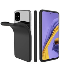 Ntech Nano Silicone Back Hoesje voor Samsung Galaxy A51 - Zwart