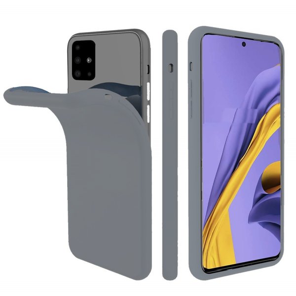 Ntech Nano Silicone backcover hoesje Geschikt Voor Samsung Galaxy A51 - Grijs