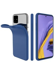 Ntech Nano Silicone Back Hoesje voor Samsung Galaxy A71 - Blauw