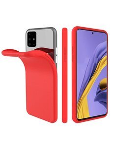Ntech Nano Silicone Back Hoesje voor Samsung Galaxy A71 - Rood