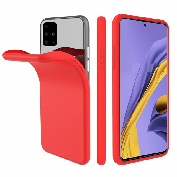 Ntech Nano Silicone backcover hoesje Geschikt Voor Samsung Galaxy A71 - Rood