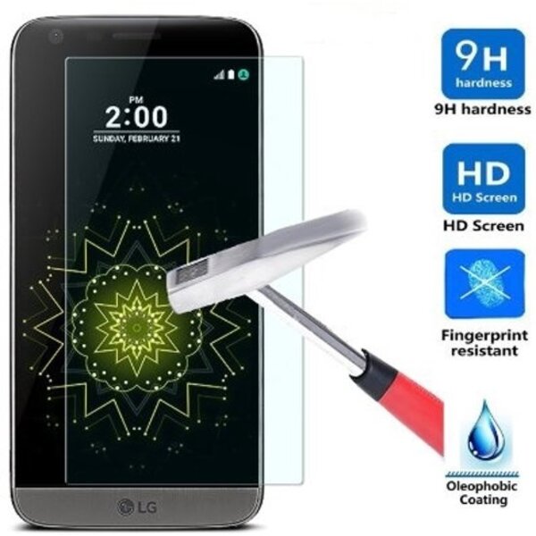 LG G5 Tempered Glass / Glazen screenprotector 2.5D 9H