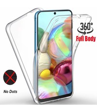 Ntech Samsung Galaxy A71 Hoesje 360° TPU 2 in 1 Case Transparant