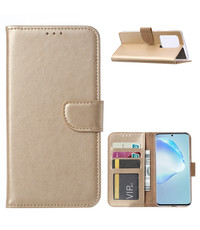 Ntech Samsung Galaxy S20 Ultra Portemonnee hoesje Goud