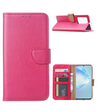 Ntech Samsung Galaxy S20 Ultra Portemonnee hoesje Roze/Pink