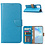 Ntech Hoesje Geschikt Voor Samsung Galaxy S20 Plus Boek hoesje met Pasjeshouder - Turquoise