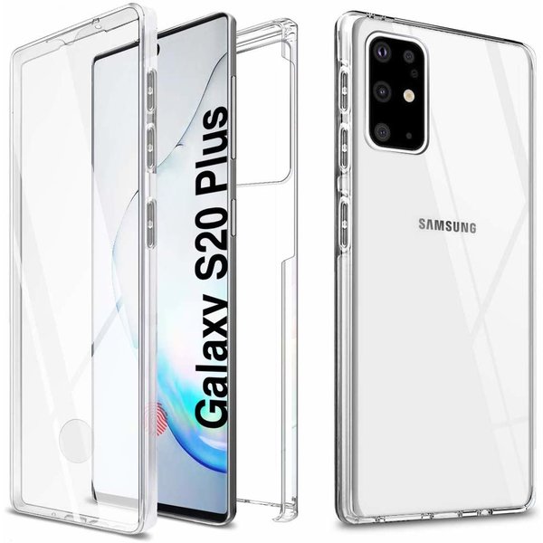 Ntech Hoesje Geschikt Voor Samsung Galaxy S20 Plus Hoesje 360° TPU 2 in 1 Case Transparant