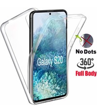 Ntech Samsung Galaxy S20 Hoesje 360° TPU 2 in 1 Case Transparant