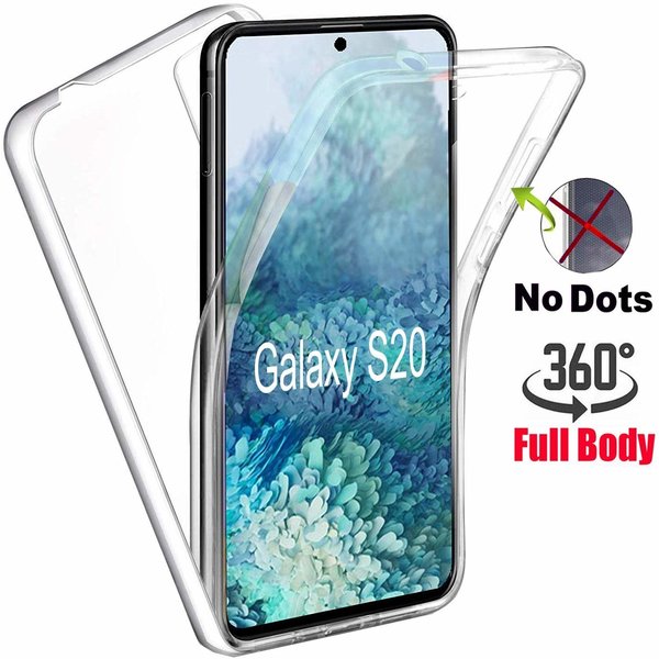 Ntech Hoesje Geschikt Voor Samsung Galaxy S20 Hoesje 360° TPU 2 in 1 Case Transparant