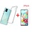 Ntech Hoesje Geschikt Voor Samsung Galaxy A71 Anti Shock Hoesje TPU Back Cover Met 2pack glazen Screenprotector - Transparant