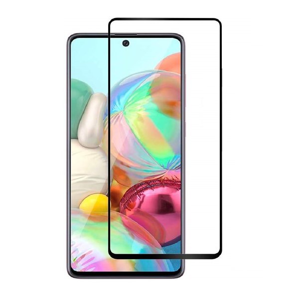 Ntech Ntech Geschikt voor OnePlus 7T full cover Glass Screen protector - Zwart