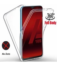 Ntech Samsung Galaxy A10S Hoesje 360° TPU 2 in 1 Case Transparant
