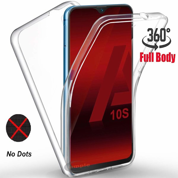 Ntech Hoesje Geschikt Voor Samsung Galaxy A10S Hoesje 360° TPU 2 in 1 Case Transparant