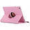 Ntech Hoes geschikt voor iPad 2021 / 2020 / 2019 (9e/8e/7e Generatie / 10.2 inch) Draaibare Hoes met stylus pen - Licht Roze