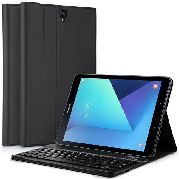 Ntech Hoes Geschikt voor Samsung Galaxy Tab S3 9.7 - Smart Toetsenbord Hoes - Zwart Ntech