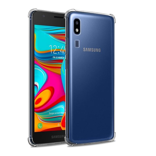 Ntech Hoesje Geschikt Voor Samsung Galaxy A2 Core Anti Shock Back hoesje - Transparant