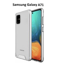 Ntech Samsung Galaxy A71 Hoesje Space Hard TPU backcover- Transparant