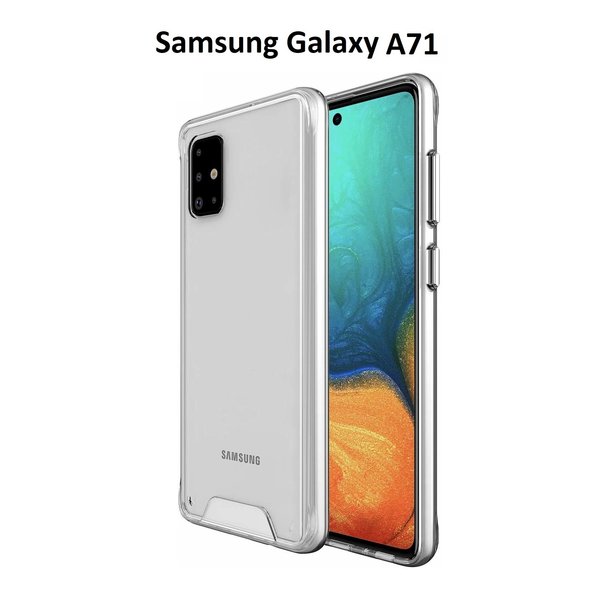 Ntech Hoesje Geschikt Voor Samsung Galaxy A71 Hoesje Space Hard TPU Back cover- Transparant