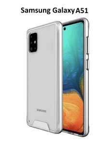 Ntech Samsung Galaxy A51 Hoesje Space Hard TPU backcover- Transparant