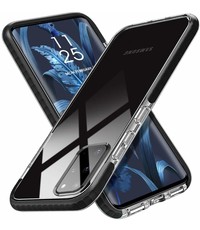 Ntech Samsung Galaxy S20 Plus Anti Shock Hoesje Zwart & Transparant