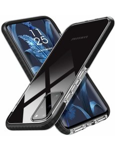 Ntech Samsung Galaxy S20 Plus Anti Shock Hoesje Zwart & Transparant