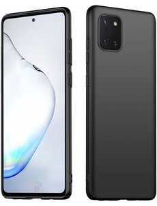 Ntech Samsung Galaxy Note 10 Lite TPU hoesje backcover - Zwart