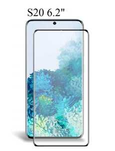 Ntech Samsung Galaxy S20 full cover Glass Screenprotector Zwart