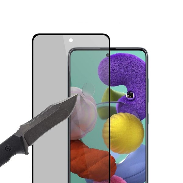 Ntech Geschikt voor Samsung Galaxy A51 Privacy Tempered Glass