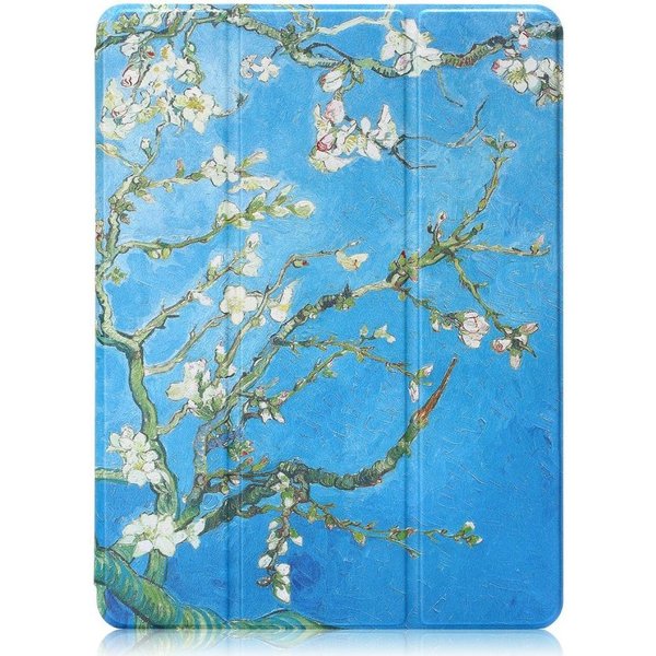 Ntech Hoes geschikt voor iPad 2021 2019 / 2020 hoes Smart Tri-Fold Hoesje - Boom Print