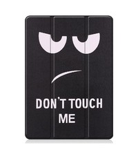 Ntech Apple iPad 10.2 inch 2019 / 2020 hoes Smart Tri-Fold Hoesje - Quote - Zwart