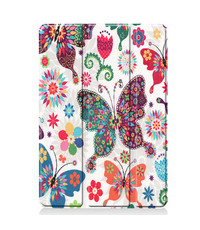 Ntech Apple iPad 10.2 inch 2019 / 2020 hoes Smart Tri-Fold Hoesje - Vlinder Print