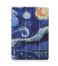 Ntech Apple iPad 10.2 inch 2019 / 2020 hoes Smart Tri-Fold Hoesje - Sterrennacht Print