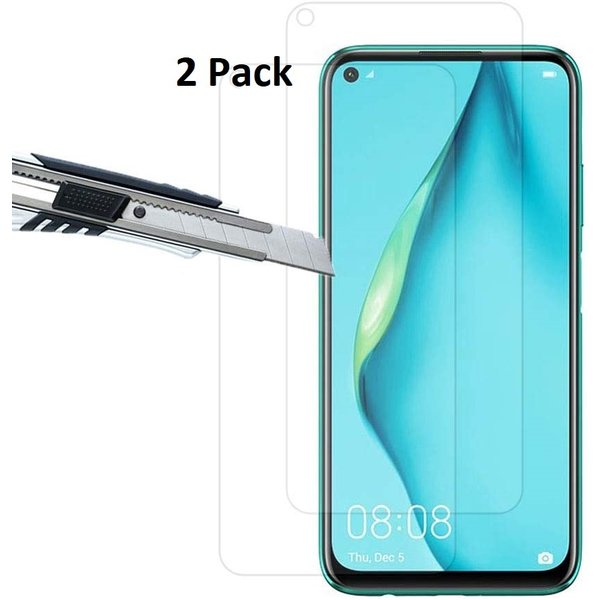 Huawei P40 Lite  Screenprotector Tempered Glass - 2 Stuks