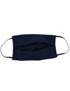 Merkloos Mondkapje - wasbaar - 2 laags - met elastiek - Zwart + Filter