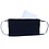 Merkloos Mondkapje - wasbaar - 2 laags - met elastiek - Zwart + Filter
