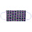 Merkloos Mondkapje - wasbaar - 2 laags - met elastiek - Paars / Groen + Filter