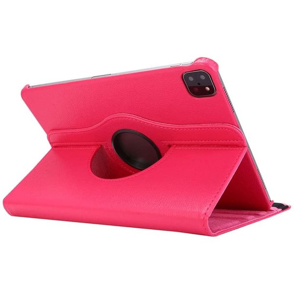 Ntech Hoes geschikt voor Apple iPad Pro 11 inch (2020) - 360° draaibaar Hoes - Hot Pink