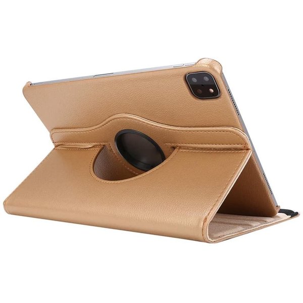 Ntech Hoes geschikt voor Apple iPad Pro 11 inch (2020) - 360° draaibaar Hoes - Goud