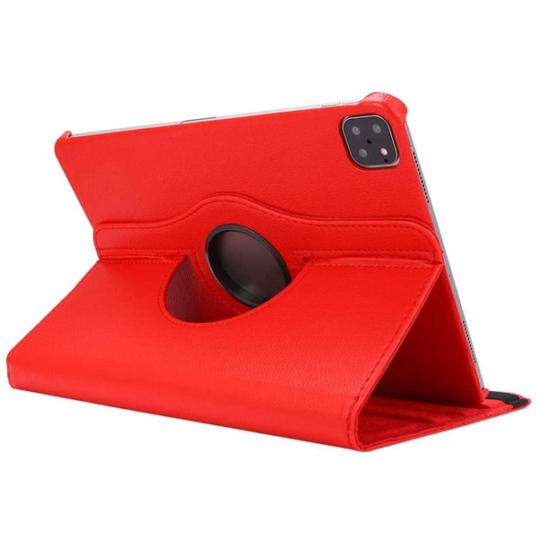 Ntech Hoes geschikt voor Apple iPad Pro 11 inch (2020) - 360° draaibaar Hoes - Rood